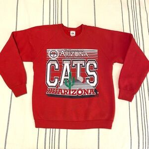 Vintage University of Arizona Tucson Wildcats Sweatshirt Size Large